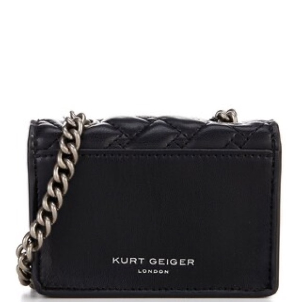 Kurt Geiger London Micro Kensington Quilted Chain Crossbody Bag - Picture 2 of 9
